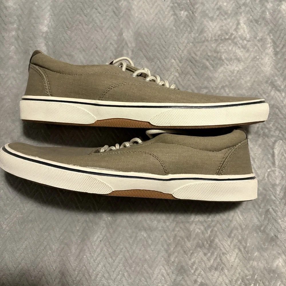 Merona Shoes Mens Size 10 Khaki Boat Shoes Lace up EZRA